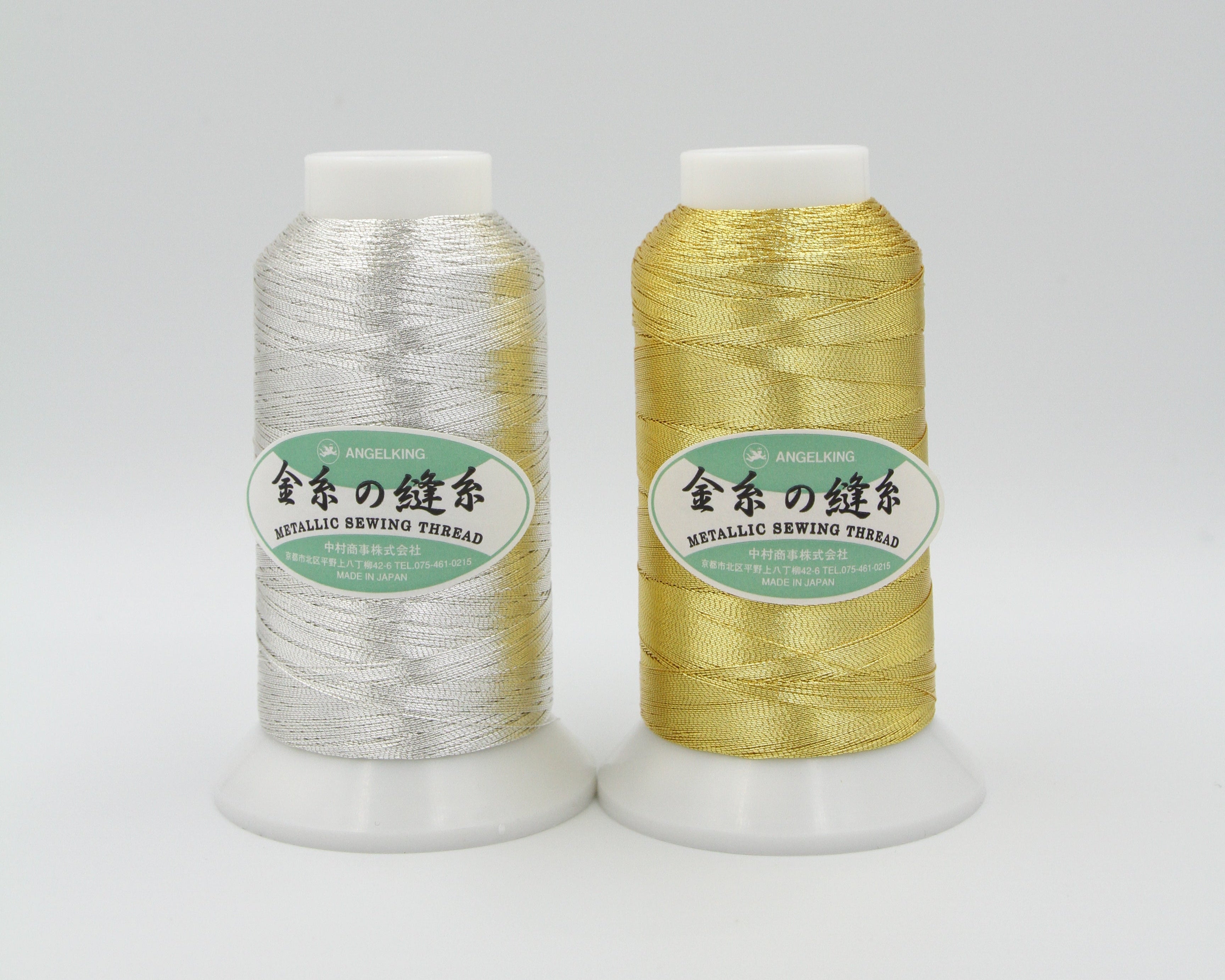 金糸の縫い糸30番手（縫製・刺繍に使える工業用メタリック糸）1000m