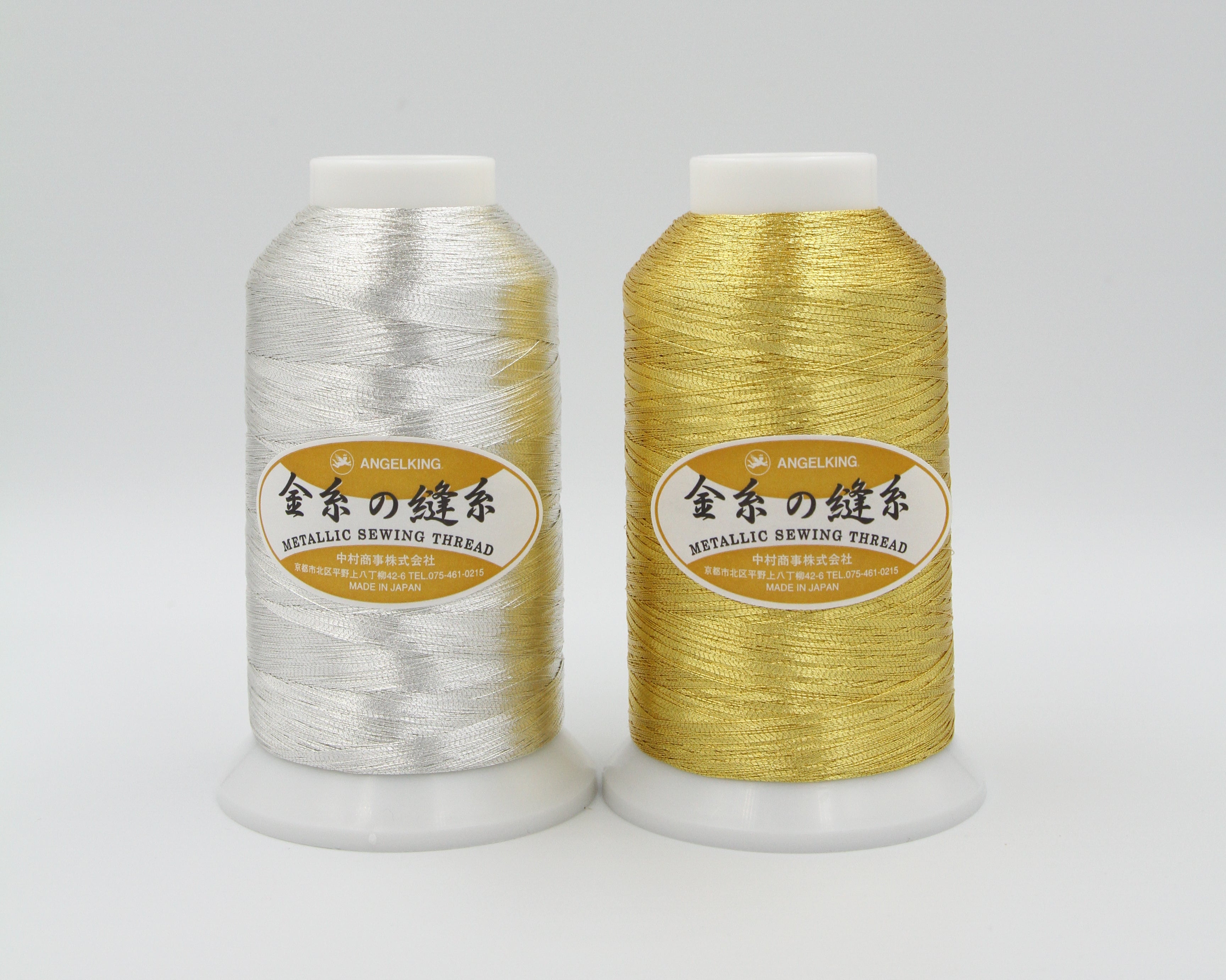 金糸の縫い糸50番手（縫製・刺繍に使える工業用メタリック糸）3000m