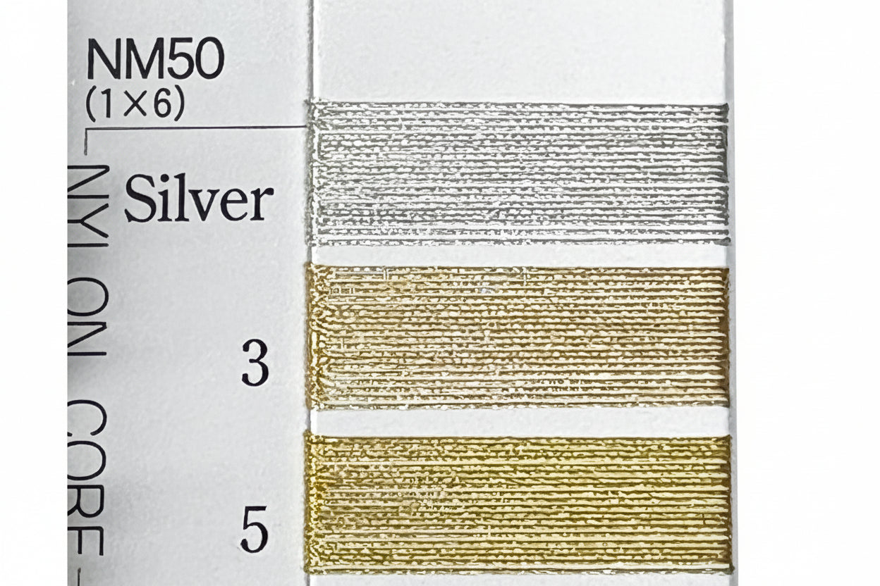 撚り金銀糸　NM50（1×6）　見本帳