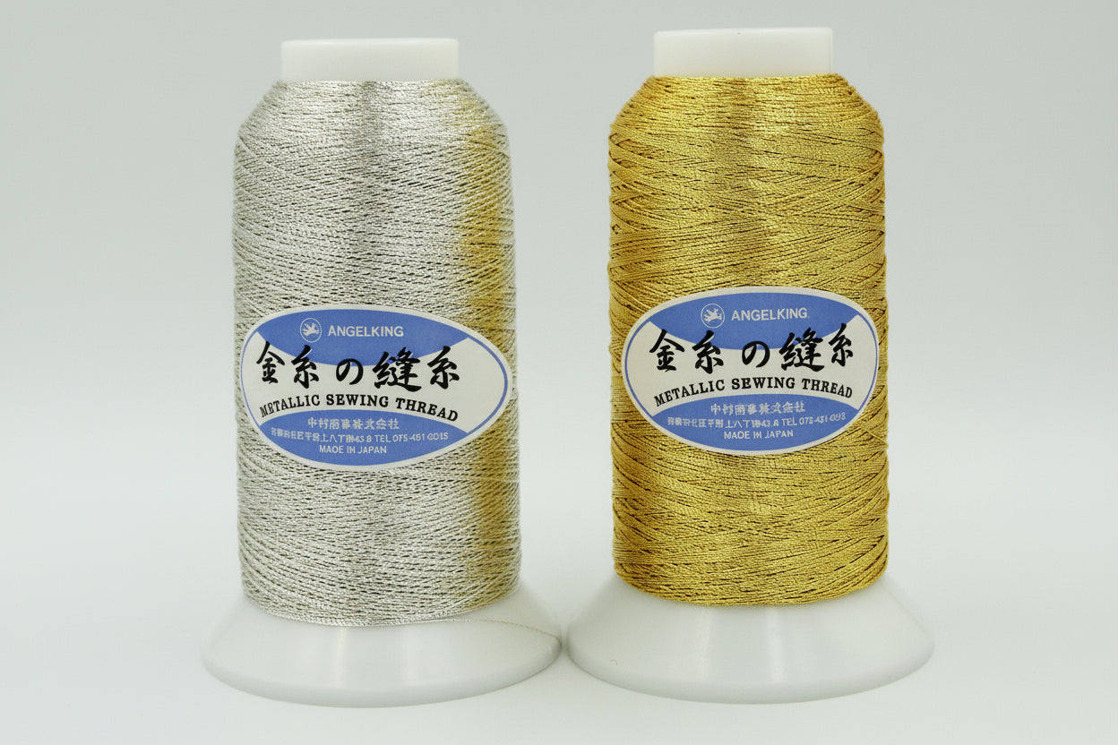ミシン刺繍糸　 金糸の縫糸20番手（金銀）エンゼルキング