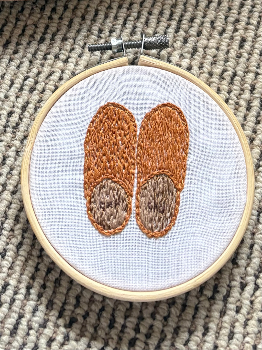 はんなりセット　刺繍サンプル　スリッパ