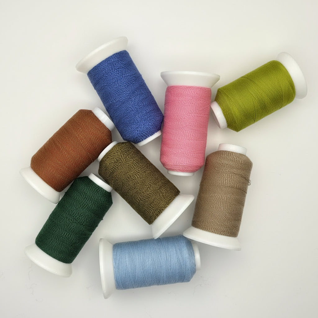 Sofel Mock (twisted yarn in two different colors) recommended for chain stitch and decorative embroidery.