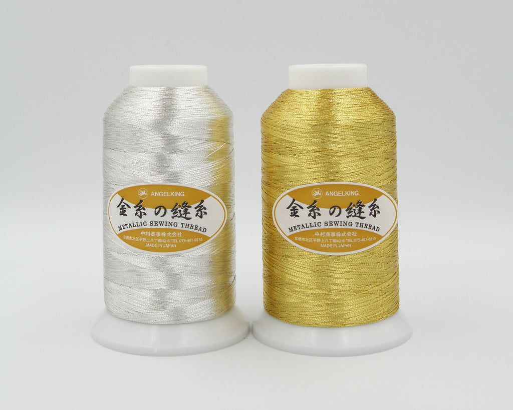 ミシン刺繍糸金糸の縫糸50番手（金銀）エンゼルキング
