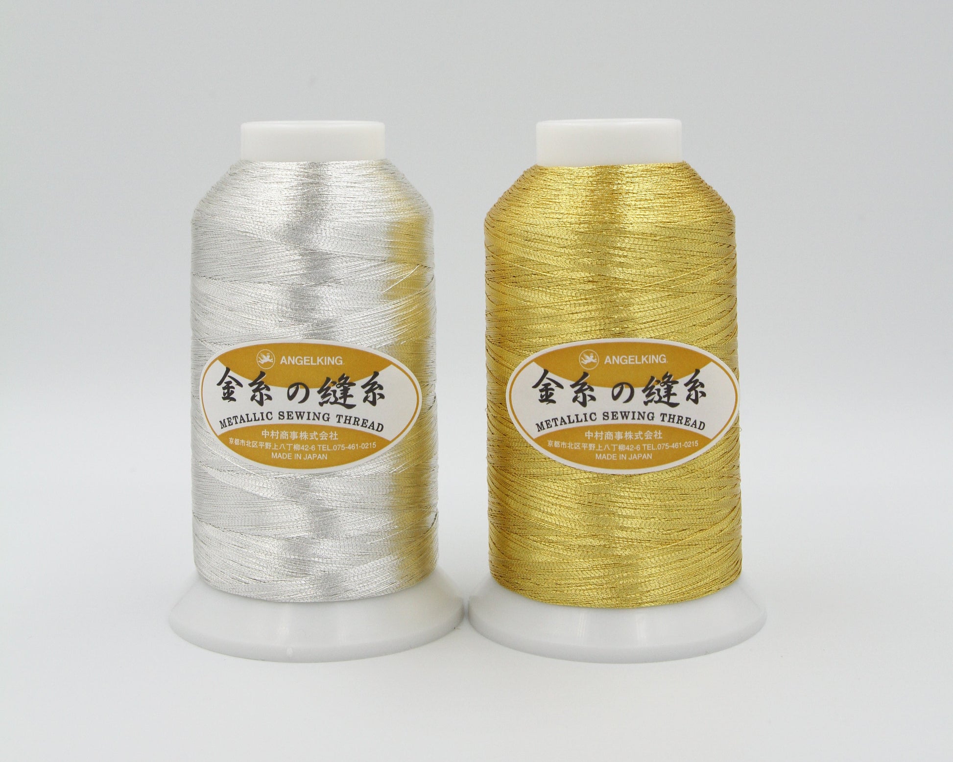 ミシン刺繍糸金糸の縫糸50番手（金銀）エンゼルキング