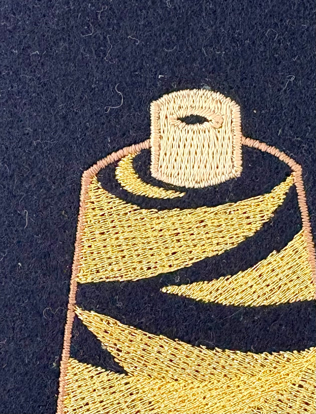 ミシン刺繍糸 金銀糸　刺繍サンプル　エンゼルキング