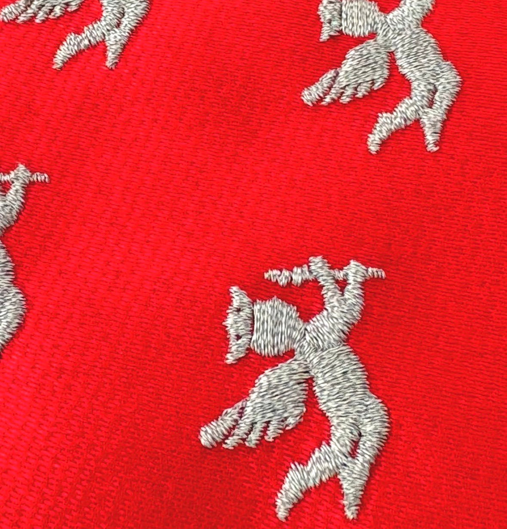ミシン刺繍糸 反射糸刺繍サンプル　エンゼルキング
