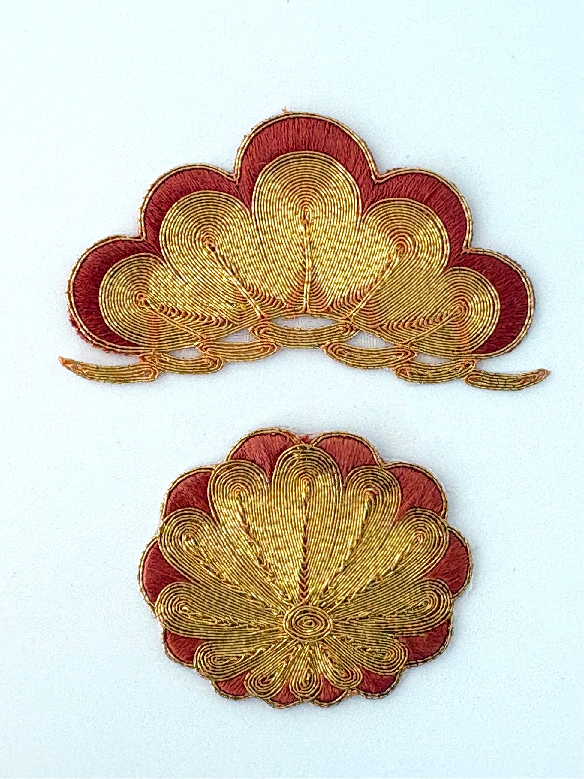 ミシン刺繍糸 金銀糸　刺繍サンプルエンゼルキング