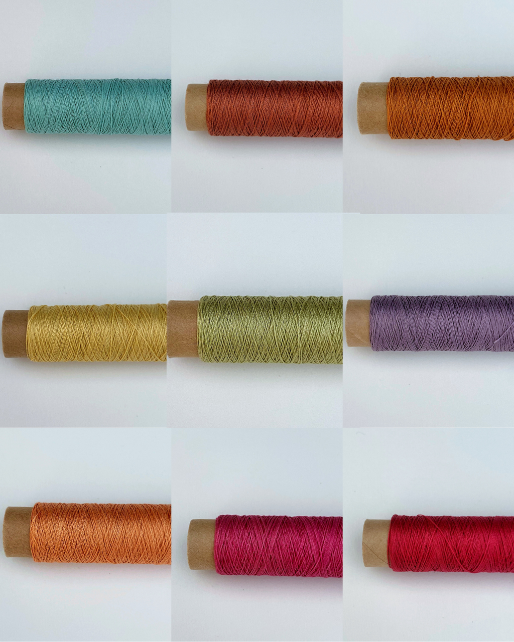 スーピマ綿使用・草木染の刺繍糸｜はんなり100ｍ×10色セット