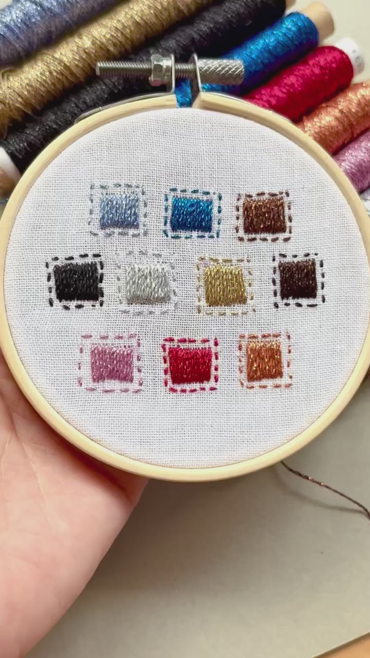 ステッチ＆ステッチ＃8　刺繍サンプル　動画