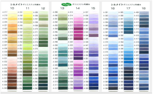 Silmate 120d/2 (standard thickness) Industrial Polyester Machine Embroidery Thread 2000m [Choose your color number]