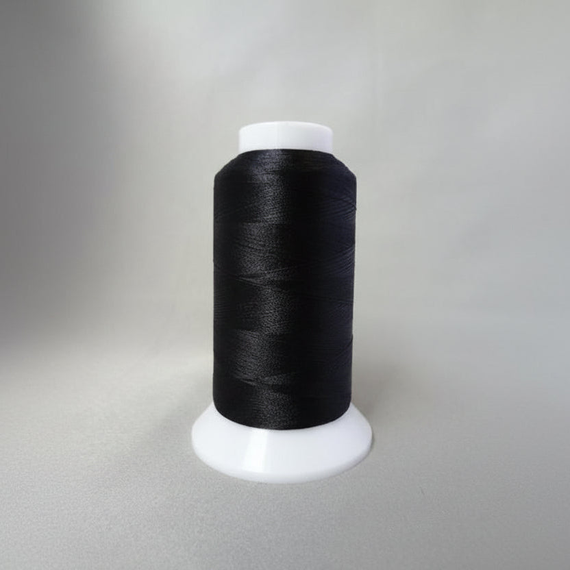 ミシン刺繍糸 シルメイト75d/2（黒）エンゼルキング