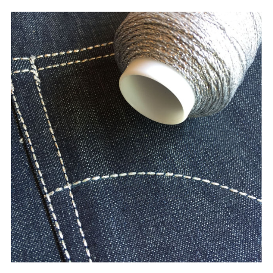 ミシン刺繍糸ステッチ＆ステッチ（銀）エンゼルキング