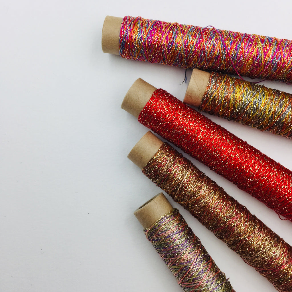 ソフトライズセット（大人な輝き・マルチカラー×ラメの刺繍糸）