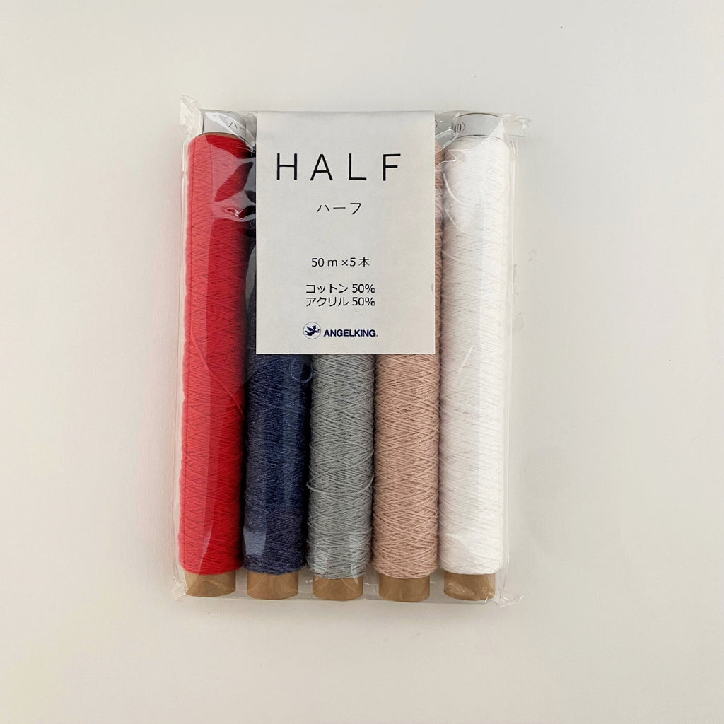 Recommended set for embroidery beginners: 50m x 5 colors (half size)