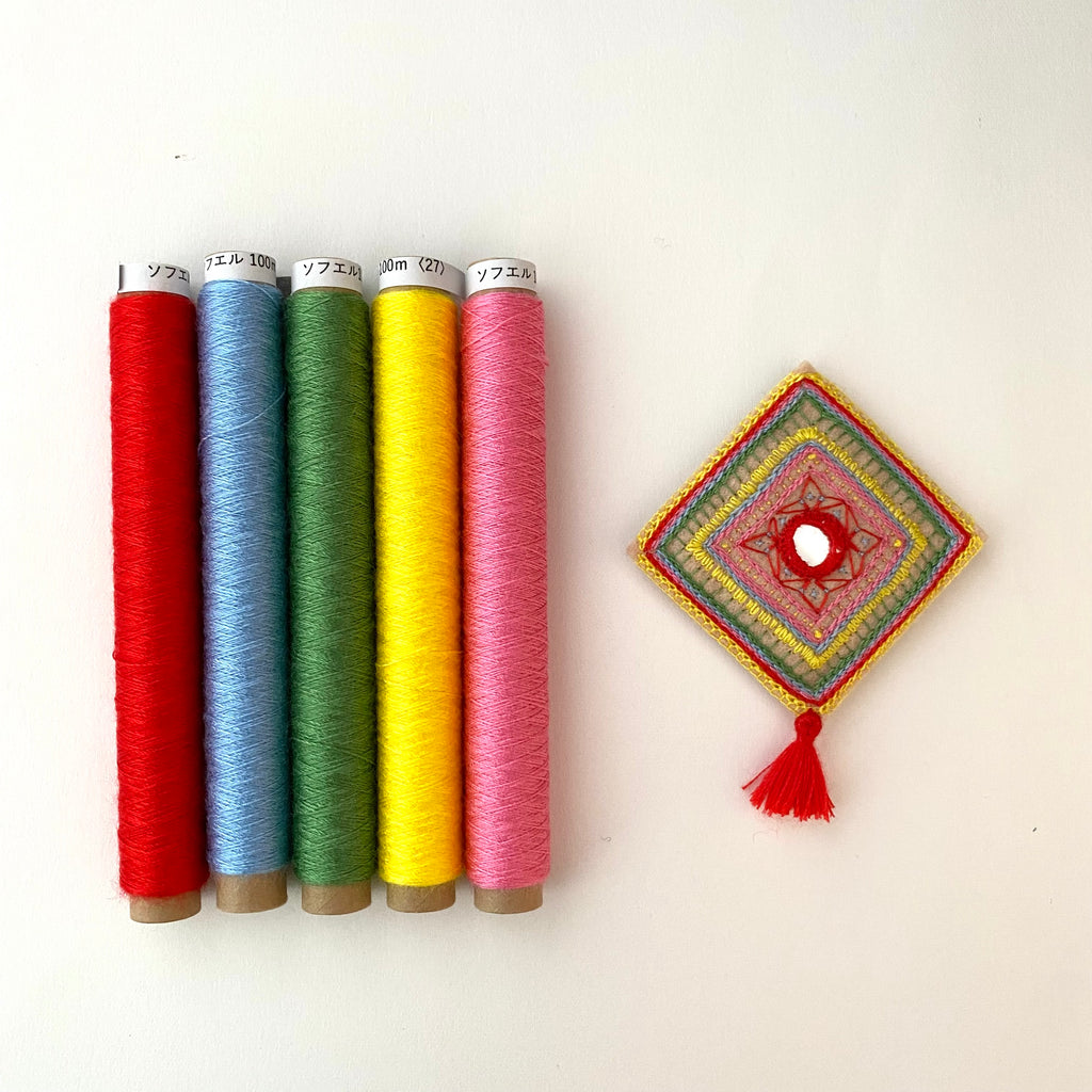Spring Color Embroidery Thread Sofuel Set