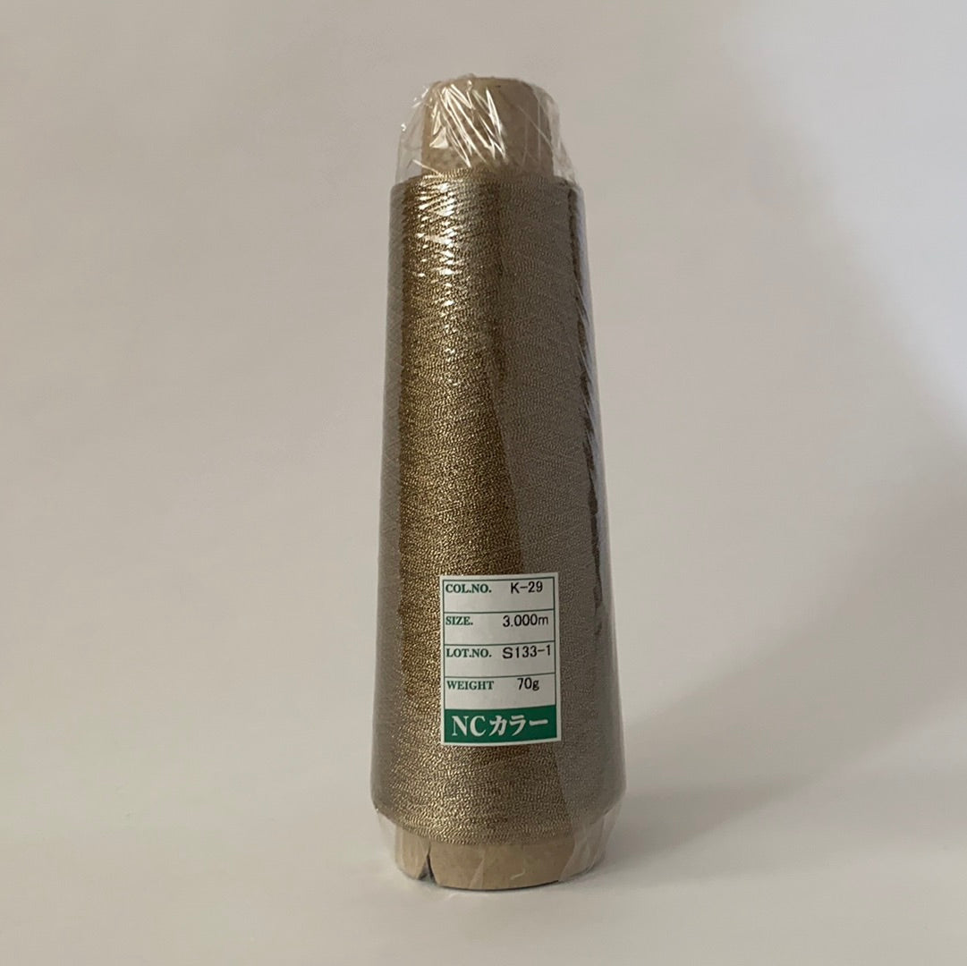 Industrial Metallic Embroidery Thread (Gimped) NC Color Gimped 3000m