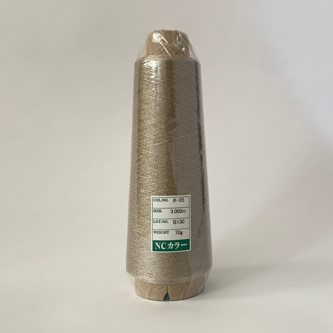 Industrial Metallic Embroidery Thread (Gimped) NC Color Gimped 3000m