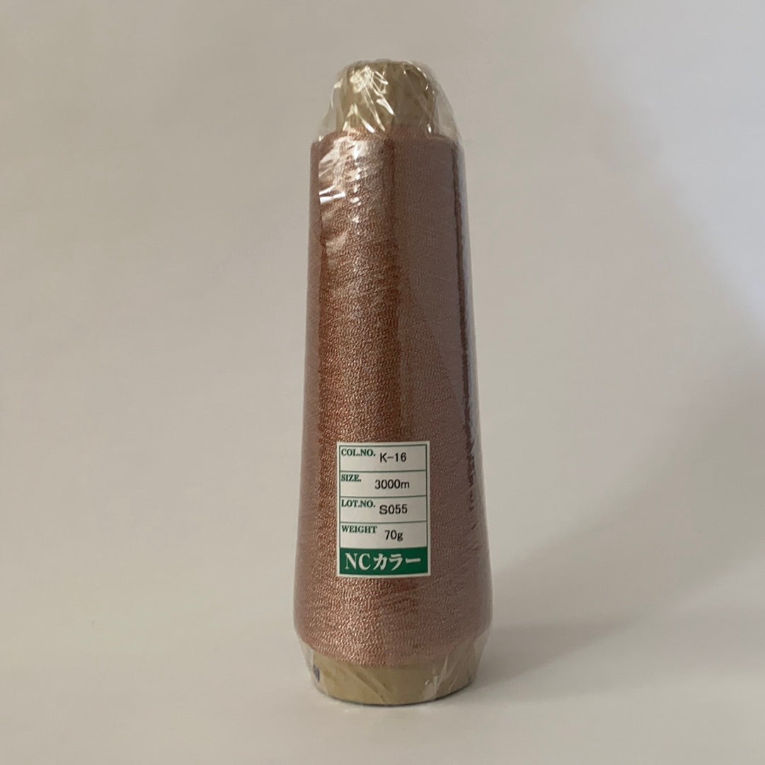 Industrial Metallic Embroidery Thread (Gimped) NC Color Gimped 3000m