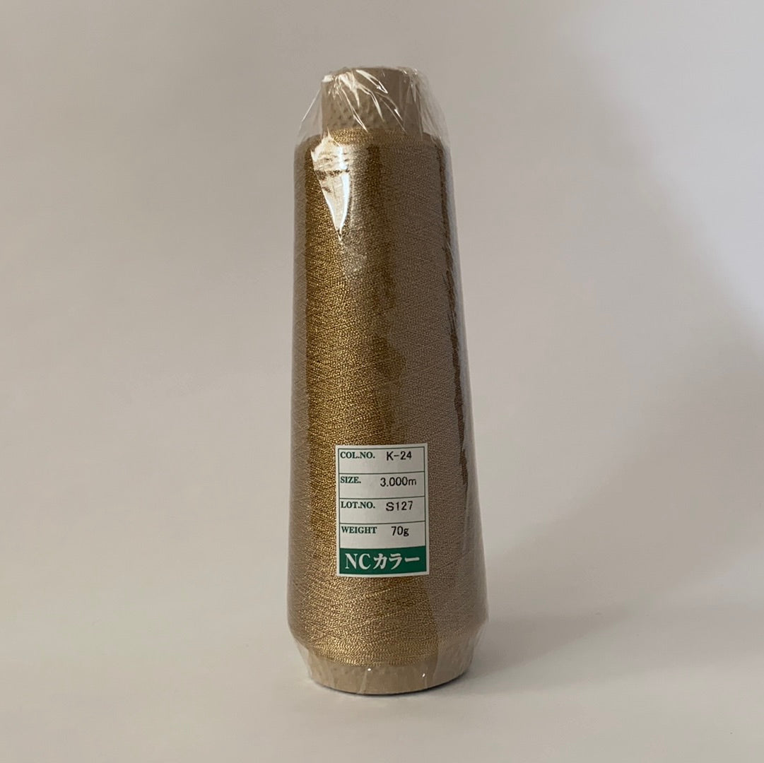 Industrial Metallic Embroidery Thread (Gimped) NC Color Gimped 3000m