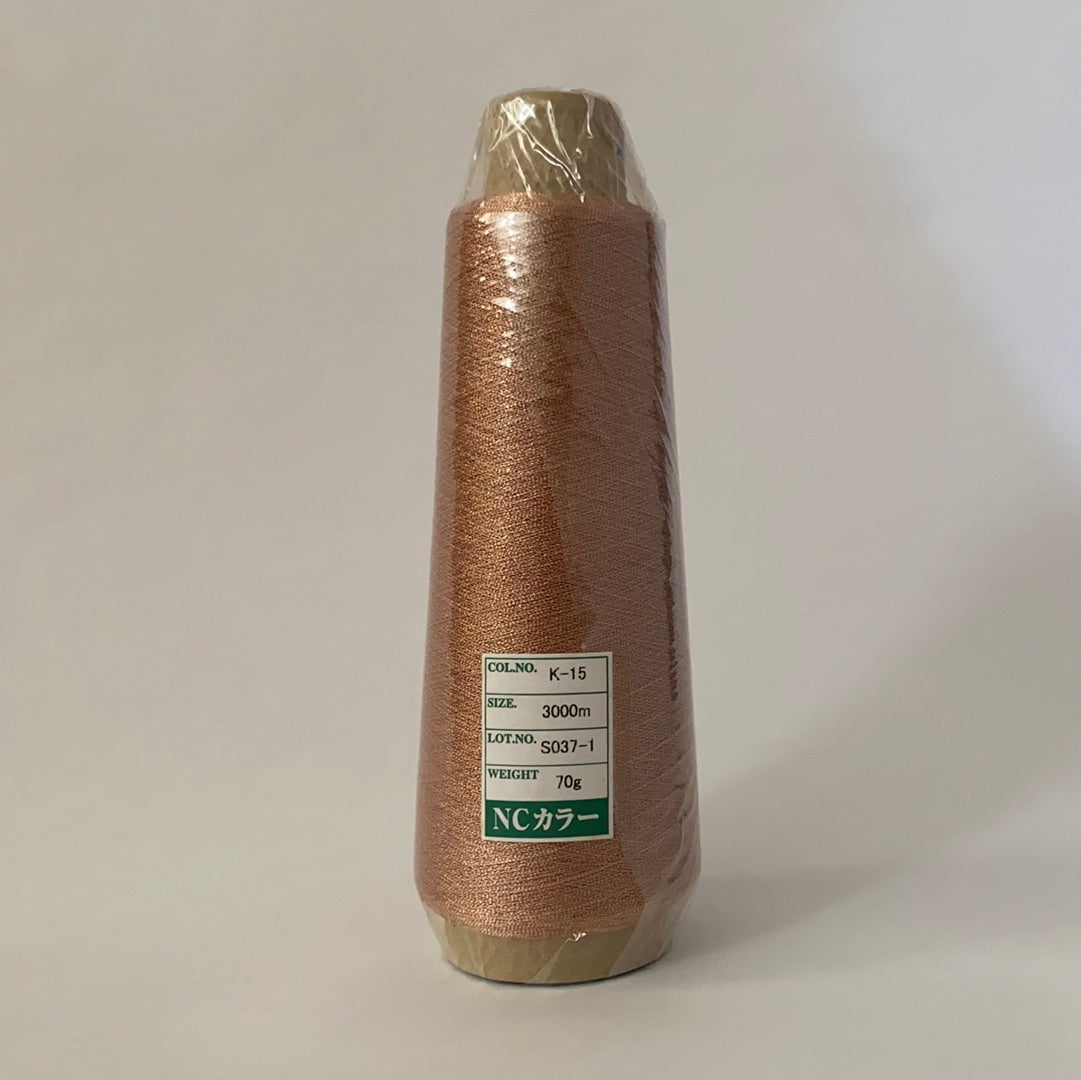 Industrial Metallic Embroidery Thread (Gimped) NC Color Gimped 3000m