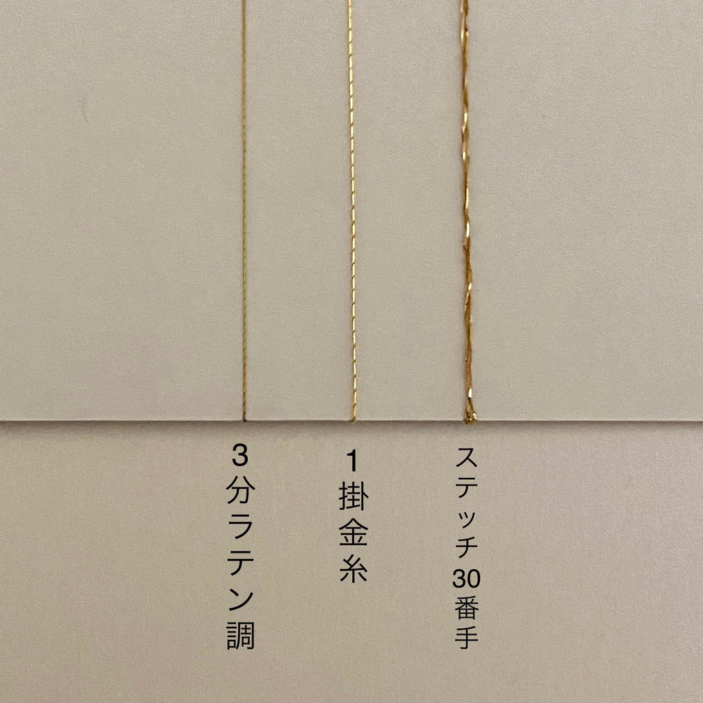 3分ラテン調　（極細マルチカラー金糸）　100ｍ　