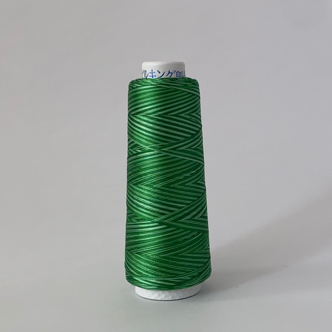 レーヨンミシン刺繍糸　120d/2【カスリ】工業用カスリ染め　3000m