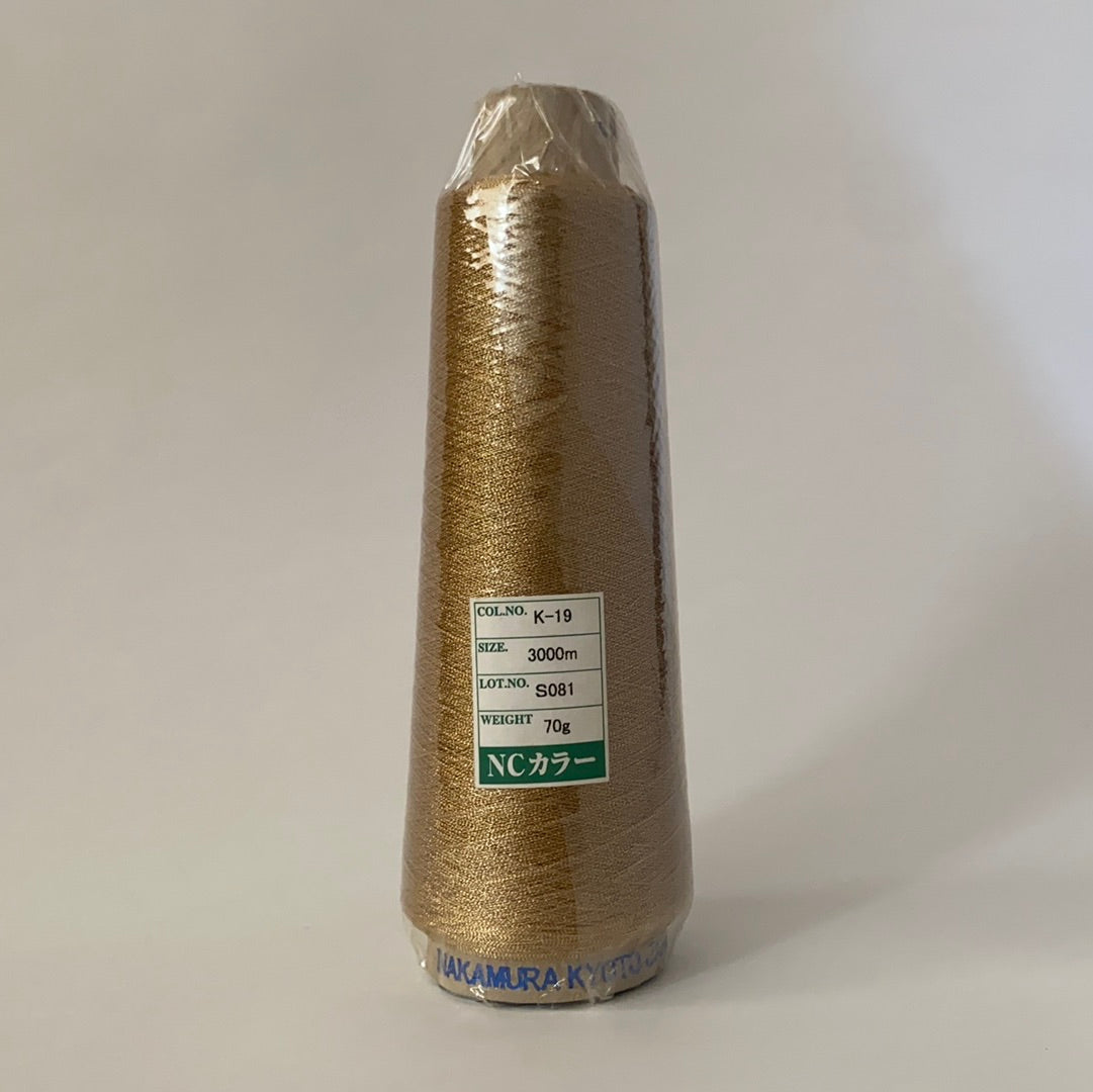 Industrial Metallic Embroidery Thread (Gimped) NC Color Gimped 3000m