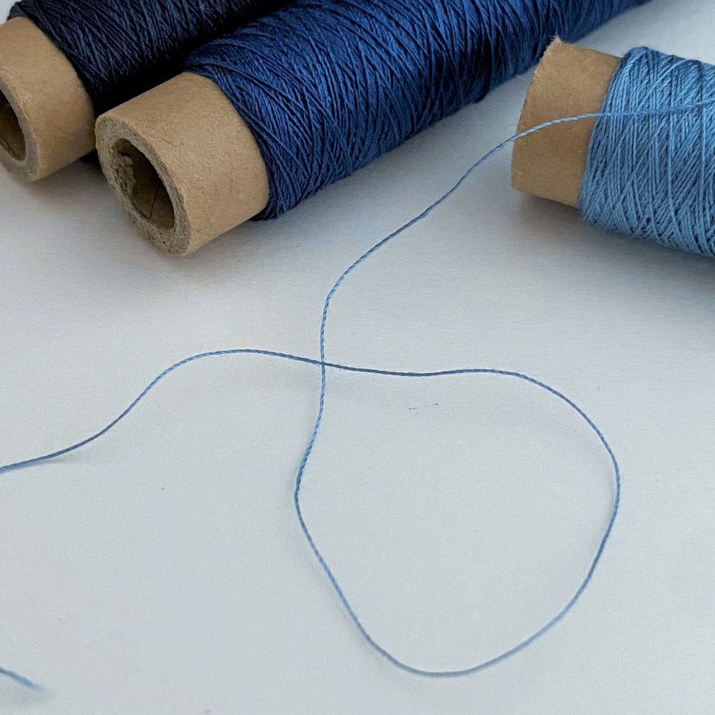インディゴ糸　100m (スーピマコットンインディゴ染色刺繍糸)