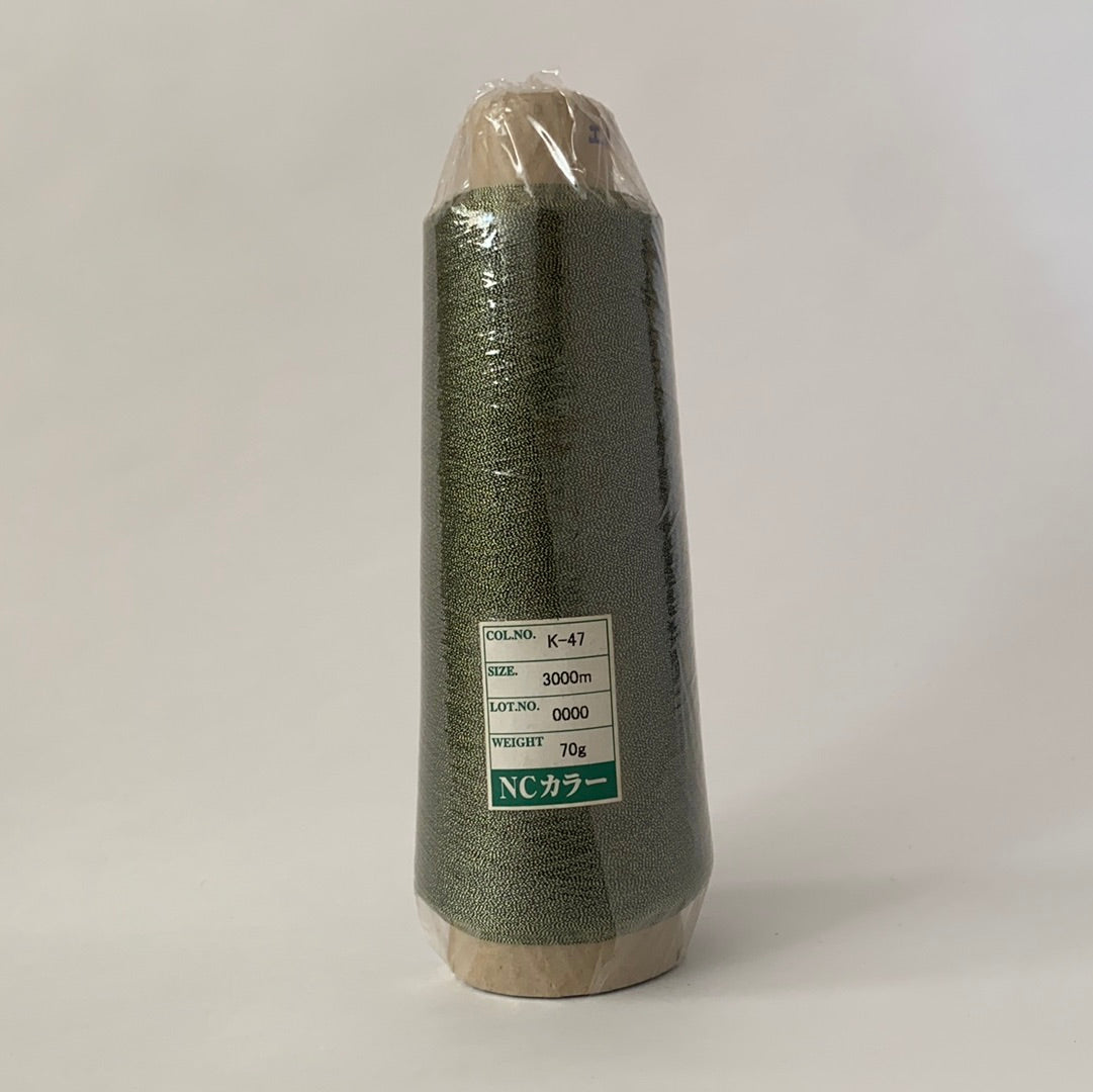 Industrial Metallic Embroidery Thread (Gimped) NC Color Gimped 3000m