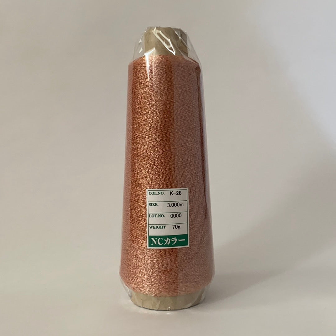 Industrial Metallic Embroidery Thread (Gimped) NC Color Gimped 3000m