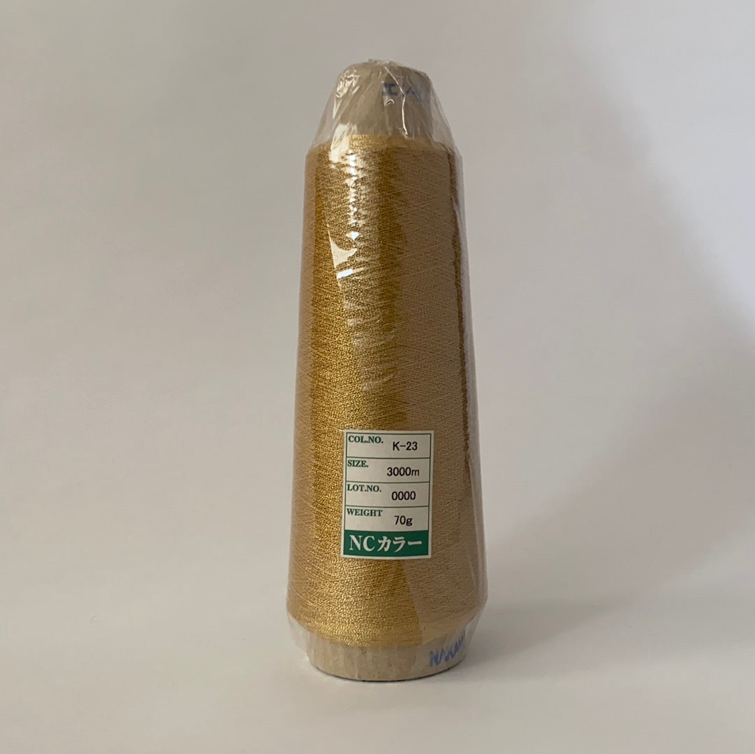 Industrial Metallic Embroidery Thread (Gimped) NC Color Gimped 3000m