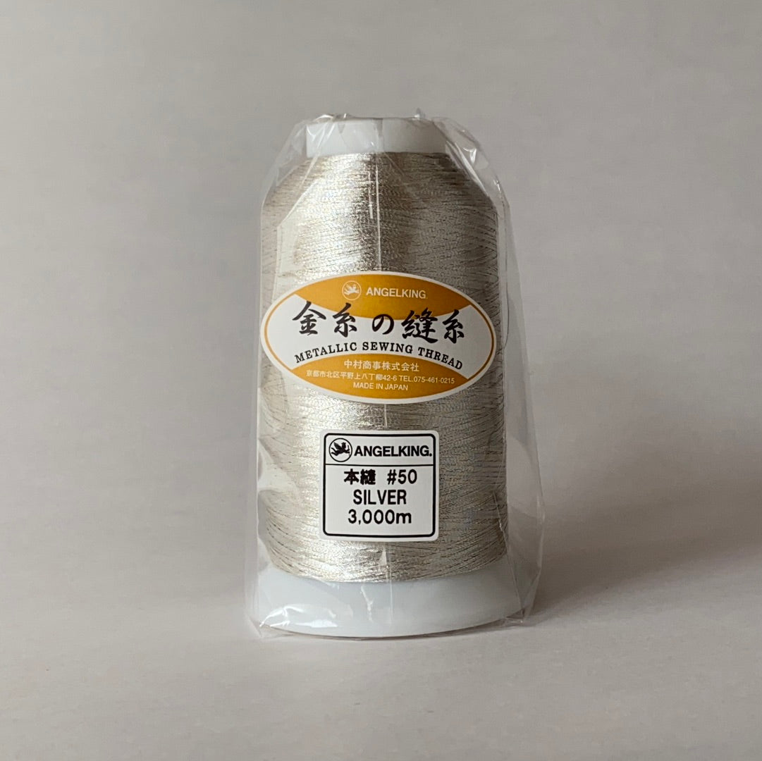 ミシン刺繍糸 金糸の縫糸　銀　エンゼルキング