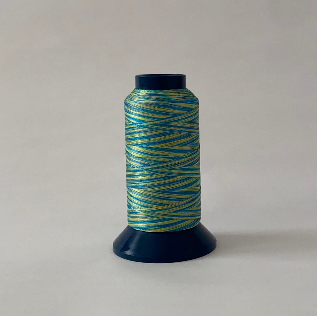 工業用マルチカラーポリエステルミシン刺繍糸　シルメイトマルチカラー2000m