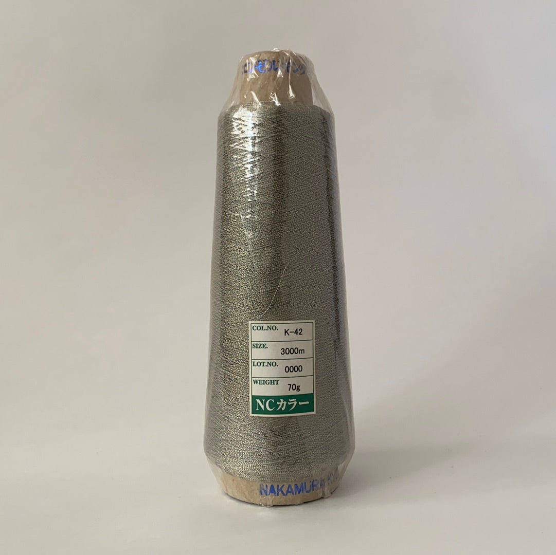 Industrial Metallic Embroidery Thread (Gimped) NC Color Gimped 3000m