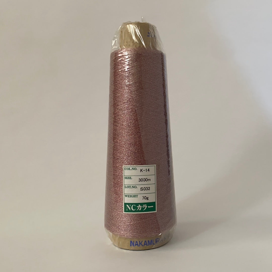 Industrial Metallic Embroidery Thread (Gimped) NC Color Gimped 3000m