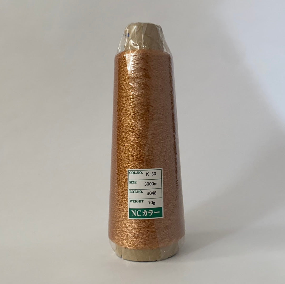 Industrial Metallic Embroidery Thread (Gimped) NC Color Gimped 3000m