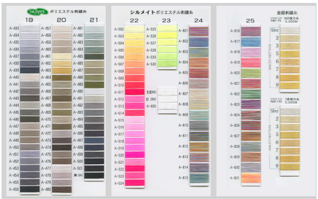 Silmate Sample Book (Polyester Machine Embroidery Thread Sample Book)