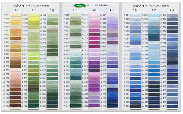Silmate Sample Book (Polyester Machine Embroidery Thread Sample Book)